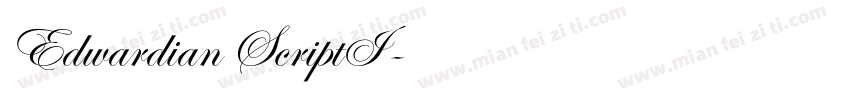 Edwardian ScriptI字体转换